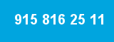 915 816 25 11 915 816 25 11